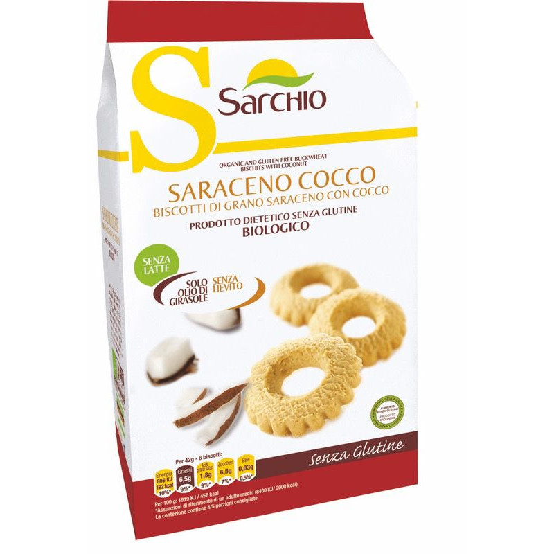 GALLETAS DE TRIGO SARRACENO Y COCO BOLSA 200g
